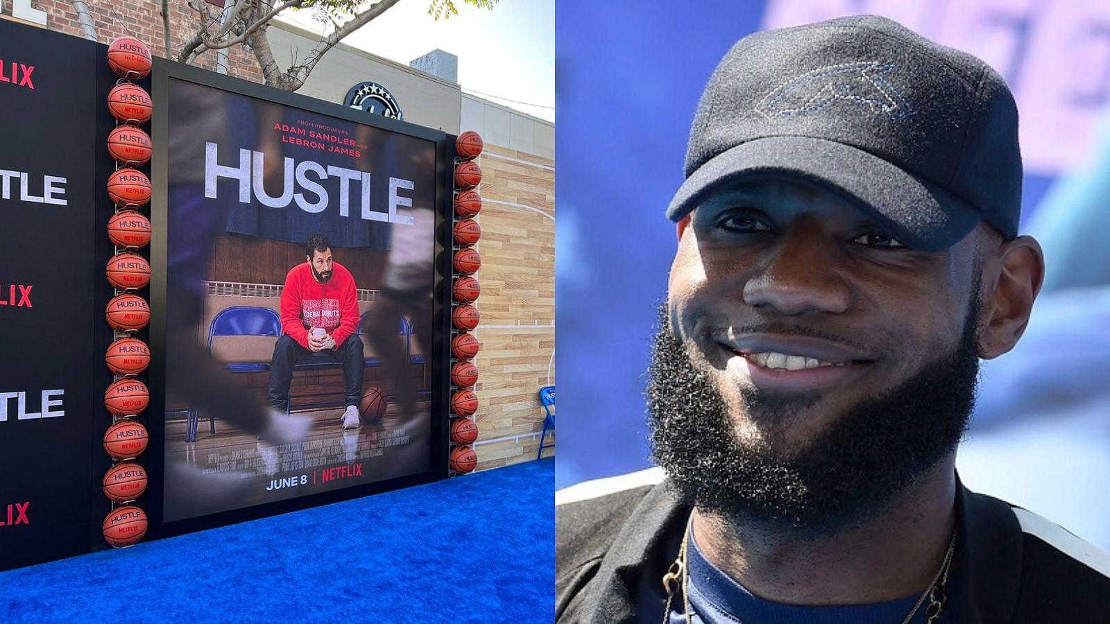 "LeBron James you rocking with Adam Sandler? Stephen Curry is chasing Michael Jordan's 6 rings": Fans remind Lakers star that he was 'The Chosen One' at Hustle premiere
