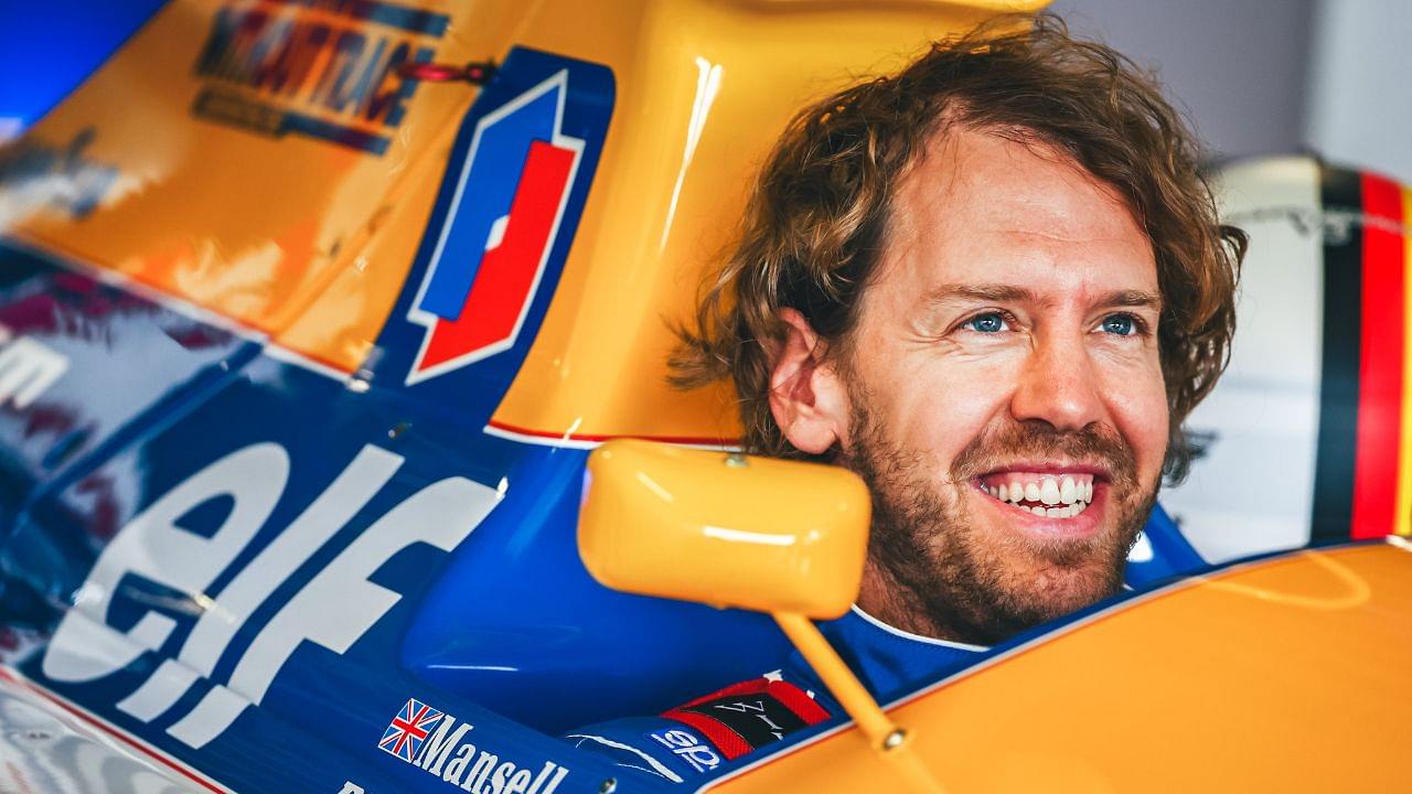 "Blue looks good on you Seb" - Twitter reacts to Sebastian Vettel taking Nigel Mansell's $3.1 Million iconic Williams for a spin around Silverstone