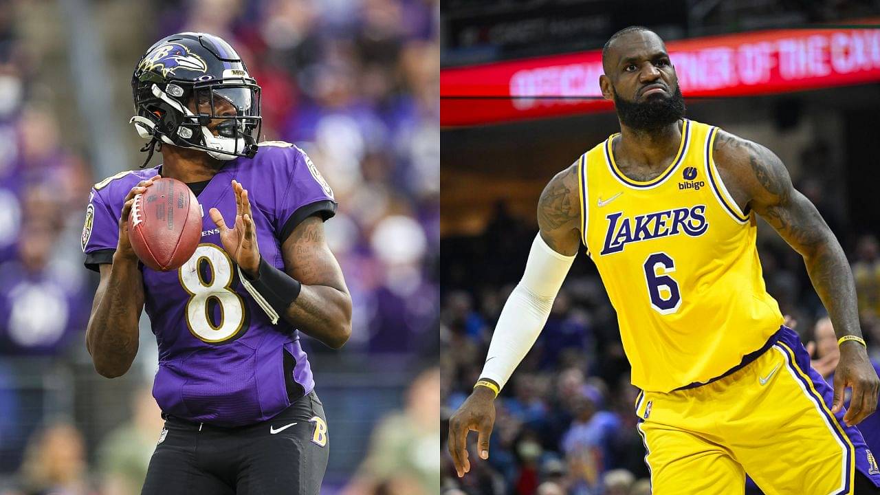 "LeBron James is my favorite basketball player, for sure": Lamar Jackson snubbed Michael Jordan as he revealed his favorite NBA player is the Lakers star