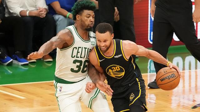 "DPOY Marcus Smart is owning Stephen Curry!": Fans demand respect on Celtics star's name after INCREDIBLE defensive performance vs Stephen Curry and Warriors
