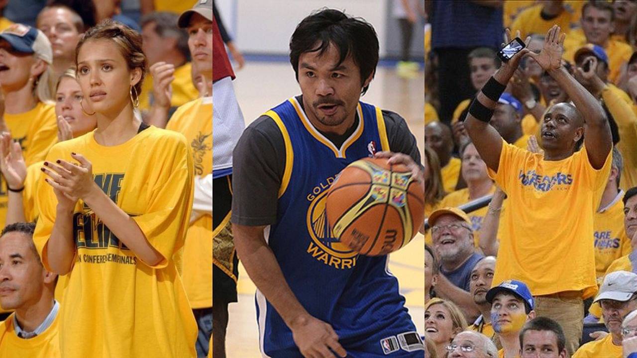 "Jessica Alba, Manny Pacquiao, and Dave Chappelle are rooting for the Warriors this NBA Finals": The California team has some of the biggest names as its supporters