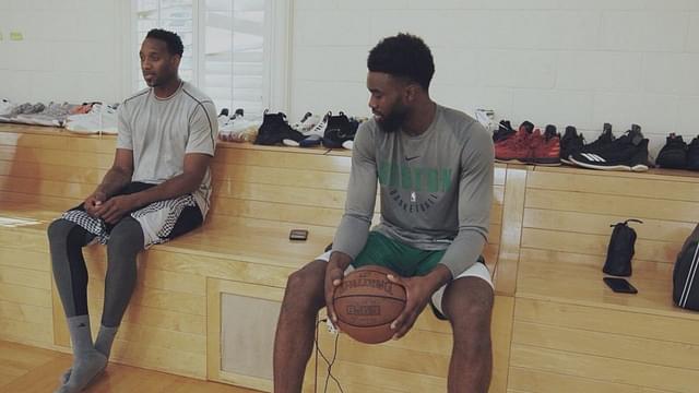 Jaylen Brown hits the gym with mentor Tracy McGrady post his Finals loss to Stephen Curry and the Warriors