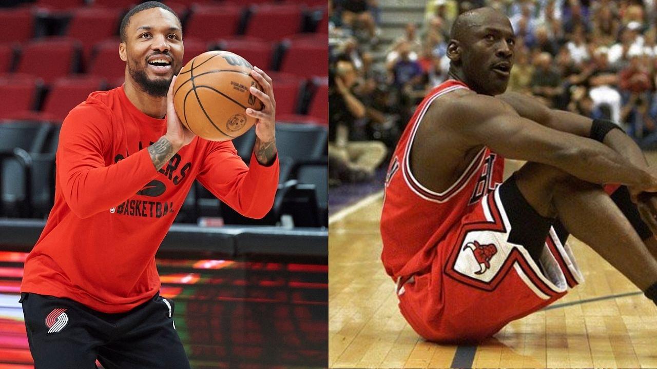 Damian Lillard and Michael Jordan are the only two player to make $60 million in a year and end two playoff series with game winners 