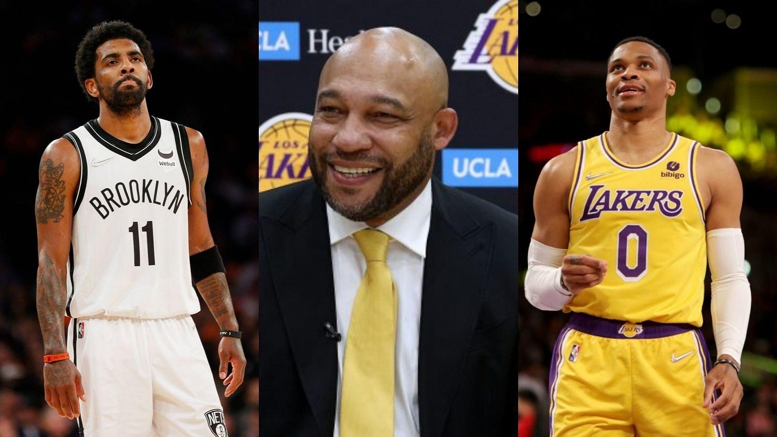 “I love Russell Westbrook, man. We ain’t going to try to curtail his energy“: Lakers new Head Coach is happy to run it back with 2017 MVP than going for Kyrie Irving