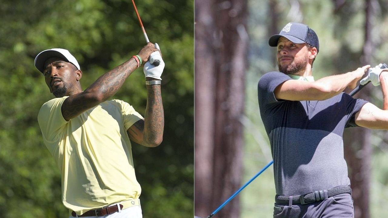 “Stephen Curry has been chilling, I’ve been grinding at this”: JR Smith talks about his chances of beating the 6’3” GSW MVP in a 1-on-1 golf contest