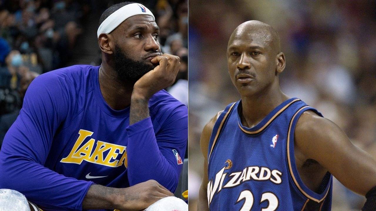 Constitution Orphan bent A 'washed' Michael Jordan led the 2002-03 Wizards to 4 more wins than  LeBron James did with Anthony Davis and Russell Westbrook this 2021-22  season - The SportsRush