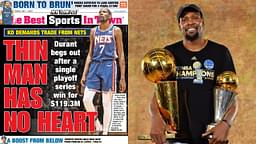 "Thin man has no heart": New York Post's controversial headline seeks answers from Kevin Durant as he betrays Nets fans
