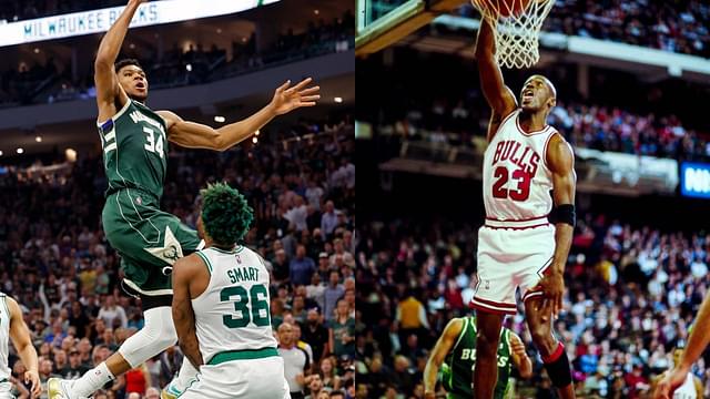 6'11 Giannis Antetokounmpo is $100 million behind 6'6 Michael Jordan, despite matching him in stats after year 9