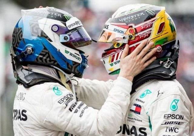 "Valtteri Bottas wanted to kiss me"– Lewis Hamilton talks about awkward 'kiss like' photo with his former teammate