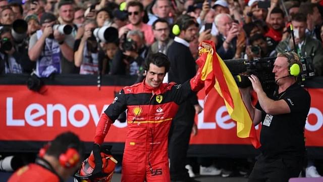 Some Ferrari members refused to celebrate with Carlos Sainz at the British Grand Prix