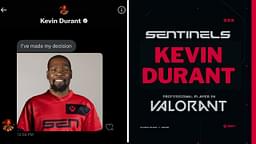 "SEN Kevin Durant isn't happening, he only joins winning teams!": NBA and Valorant Twitter react to Sentinel's Twitter post for LCQ