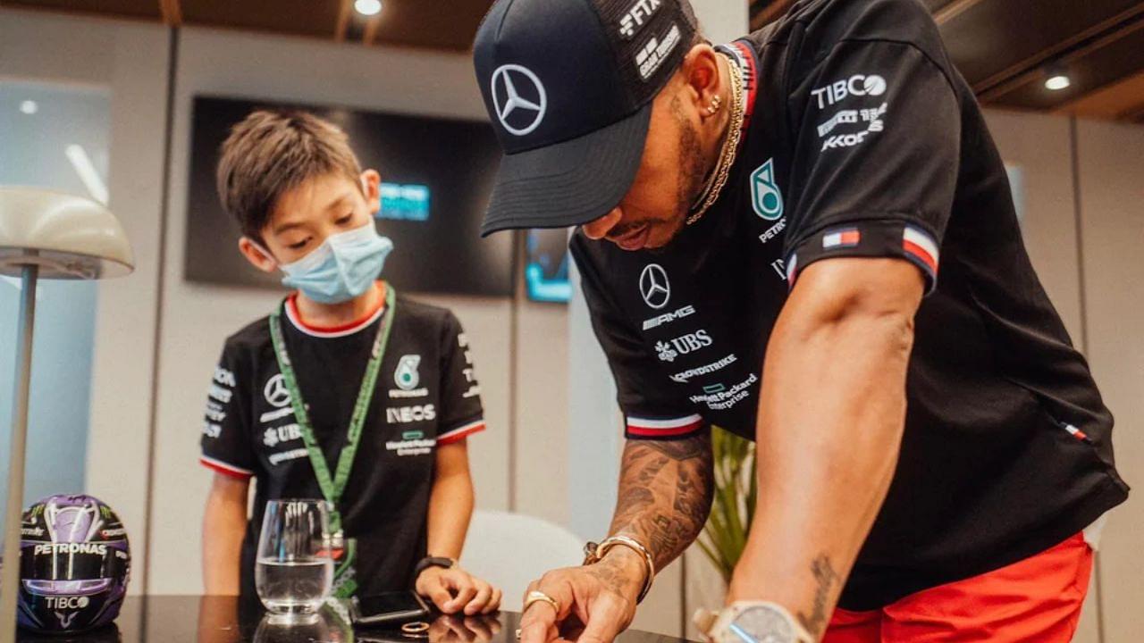 "Lewis Hamilton was there this time"- Lifelong fan of 37-year old Mercedes superstar finally meets him after FIA Prize giving snub