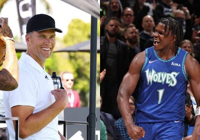 "Anthony Edwards, you make $44 million but you're playing the wrong sport!" : Tom Brady recruits Timberwolves star to Tampa Bay following Gronk's retirement