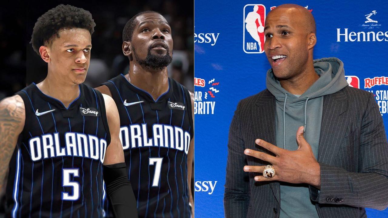 “Paolo Banchero, if Kevin Durant is in an Orlando uniform, you’ll be in a Brooklyn uniform”: Richard Jefferson trolls the rookie for posting a photoshopped picture of KD in Magic colors  