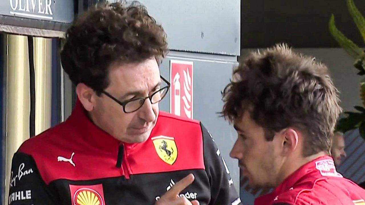 What did Mattia Binotto say to Charles Leclerc after British Grand Prix race?