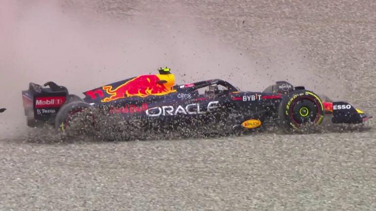 Helmut Marko criticises Sergio Perez for attempting to overtake Mercedes' George Russell