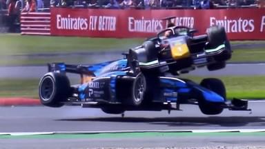 "How is Roy Nissany a Formula 1 test driver?!"- Williams test driver causes massive accident with Red Bull junior during F2 race in Silverstone