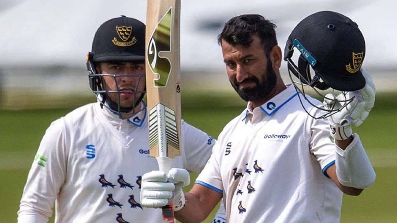 "A batting marterclass at Lord's": Twitter reactions on Cheteshwar Pujara scoring his third double century for Sussex in county championship 2022