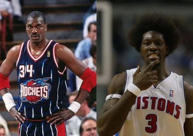“A 38-year-old Hakeem Olajuwon outplayed a 26-year-old Ben Wallace”: In the clash of 6x DPOYs the Rockets legend came out on top of Pistons Hall of Famer