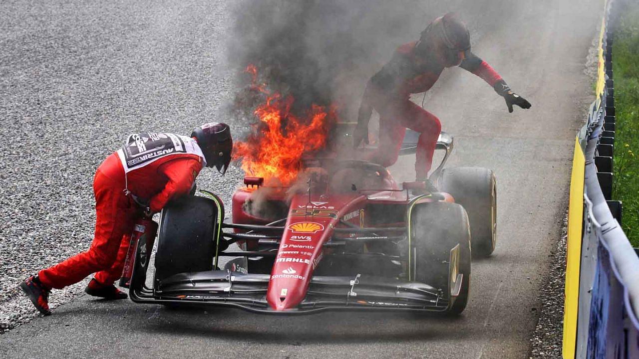 "The story of my season" - Carlos Sainz frustrated as engine failure blows up hopes of Ferrari 1-2