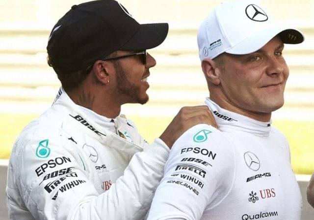 "Never stop dancing mate"- Lewis Hamilton and Valtteri Bottas' bromance leaves F1 Twitter in awe