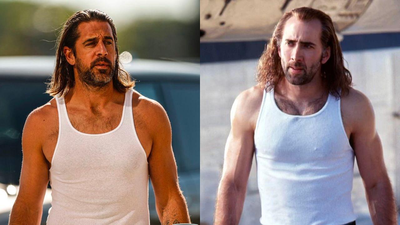"Aaron Rodgers looks like Nick Cage playing him in a movie about Tom Brady": NFL Twitter explodes after $50 million quarterback dresses up as Con Air star