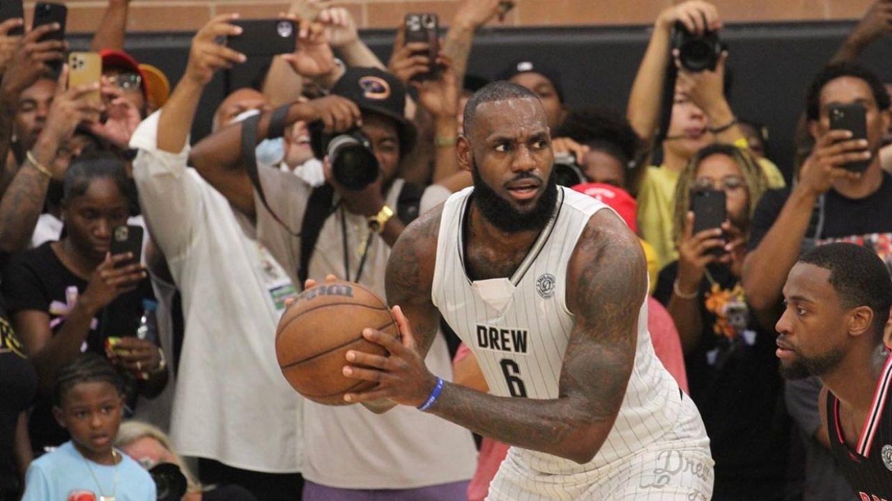 "LeBron James had 2 points for every point I had": Dion Wright, The Los Angeles Lakers superstar's opponent in the Drew League had nothing but praise for the King