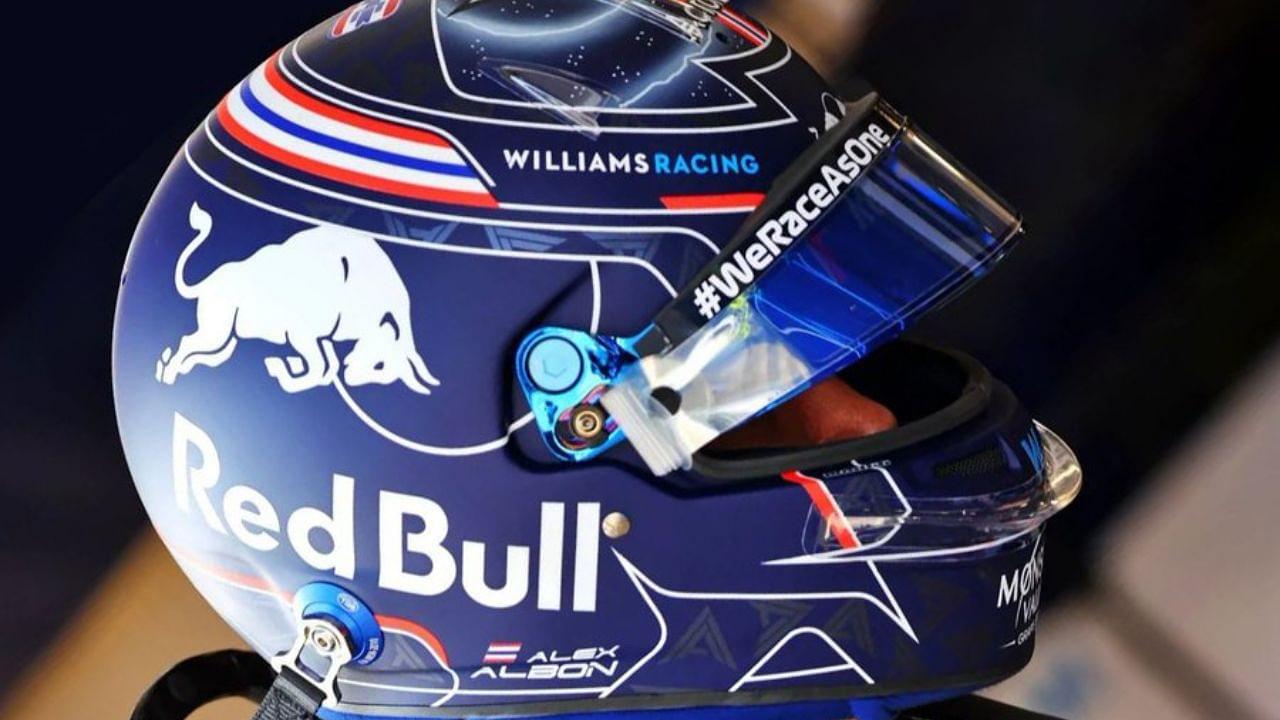 Why the 26-year-old Williams F1 driver still has Red Bull logo on his helmet?