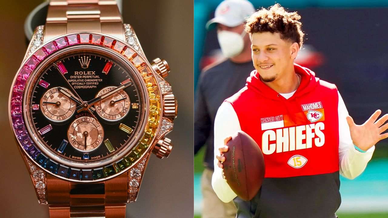 Super Bowl Champs Patrick Mahomes and Travis Kelce Don Rolex