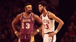 7’2” Kareem Abdul-Jabbar and 7’1” Wilt Chamberlain exchange explosive dunks in this Clash of Titans