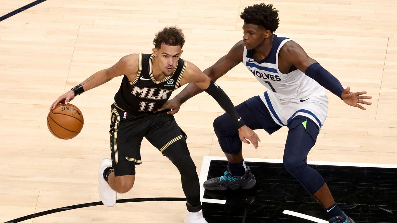 "Anthony Edwards, Trae Young team-up confirmed!": NBA Twitter reacts to new Sprite bottle ad featuring 6'5" Wolves man alongside Hawks star