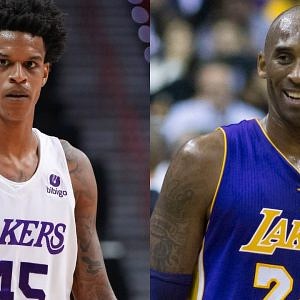Kobe Bryant checked up on 6' 10" Shareef O'Neal, Shaquille O'Neal's son