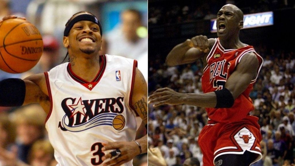 "It looked like Michael Jordan was glowing!" 6' Allen Iverson's