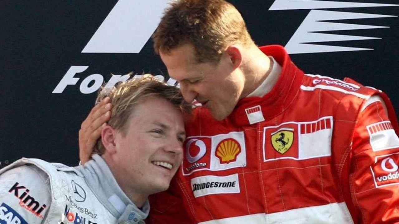 "Strong is even a weak word for Kimi Raikkonen"- Michael Schumacher fondly remembers the Iceman for two iconic moments