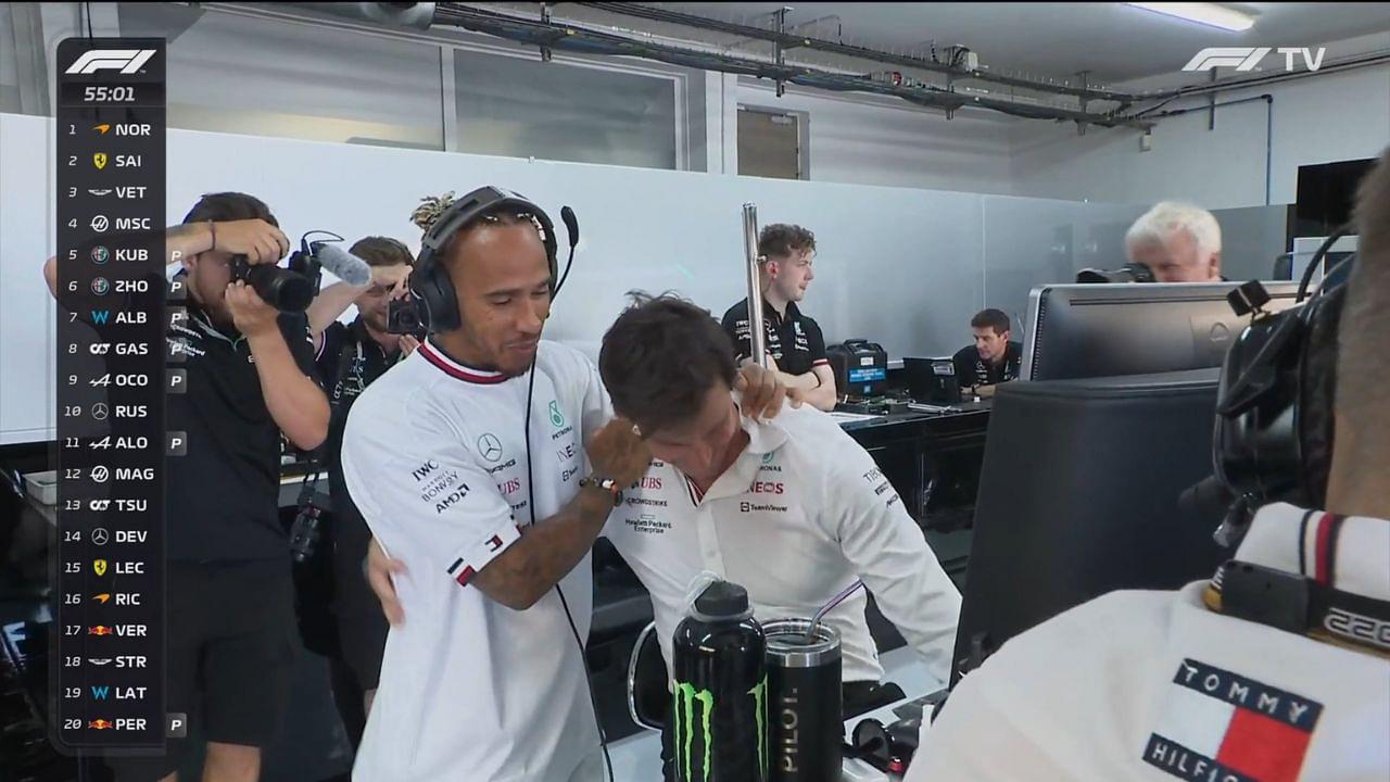 "I can see Lewis Hamilton being a team principal!"- F1 Twitter lauds 7-time World Champion for coaching Nyck de Vries during FP1 of French GP