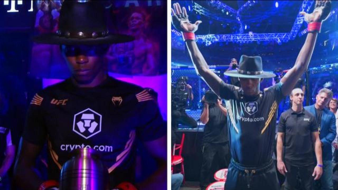 The Undertaker reacts to Israel Adesanya's entrance