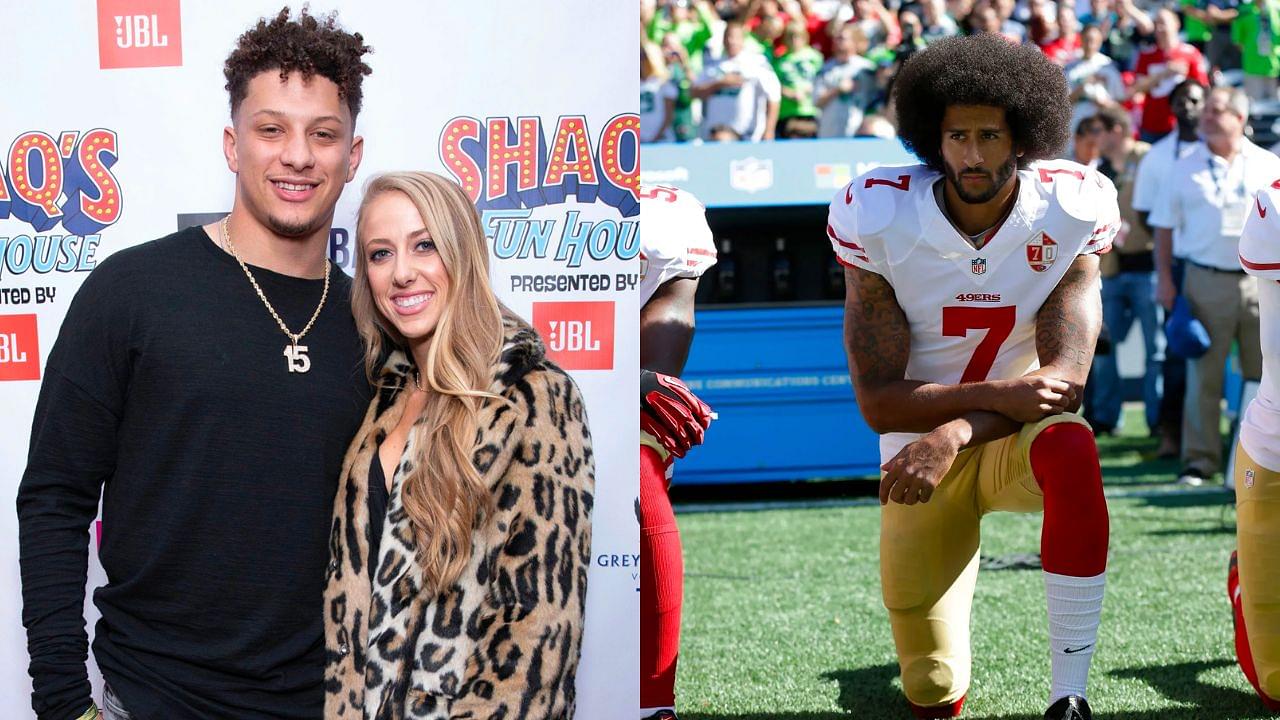 Patrick Mahomes' wife Brittany Matthews defended Colin Kaepernick against Donald Trump and others who questioned his National Anthem stance