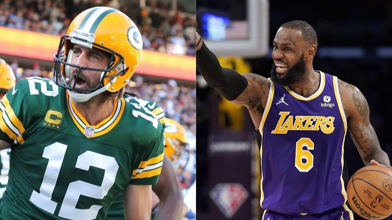 "Aaron Rodgers is to the NFL what LeBron James is to the NBA": Michael Smith detailed how the Packers QB's greatness mimics Lakers star when it comes to longevity and dominance