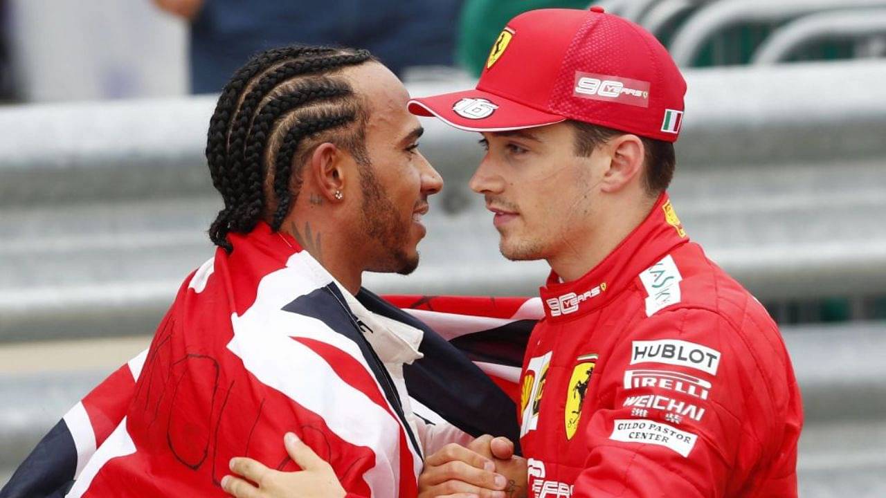 Charles Leclerc apologises to Lewis Hamilton as the Ferrari star talks about championship battle ahead of British GP