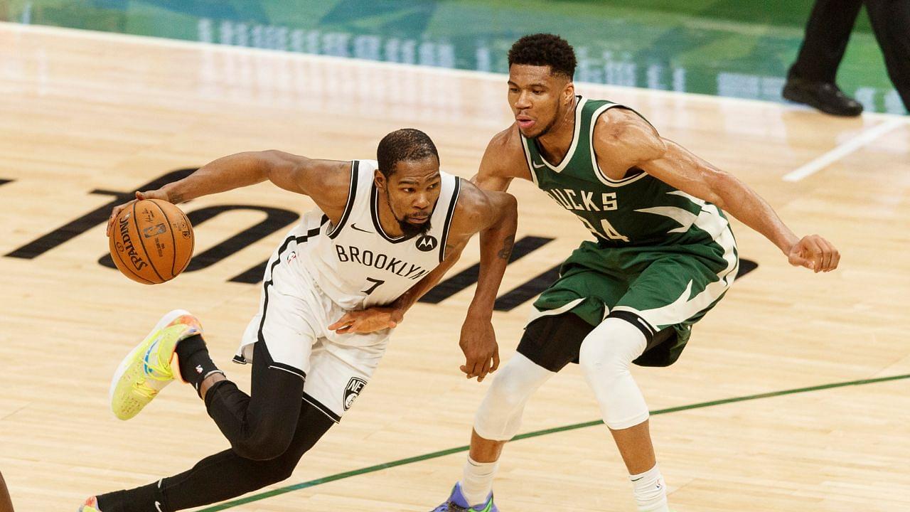 Giannis Antetokounmpo is 5-0 against Kevin Durant and has 27.3 ppg compared to 26.7 ppg! It's Time to give him his flowers