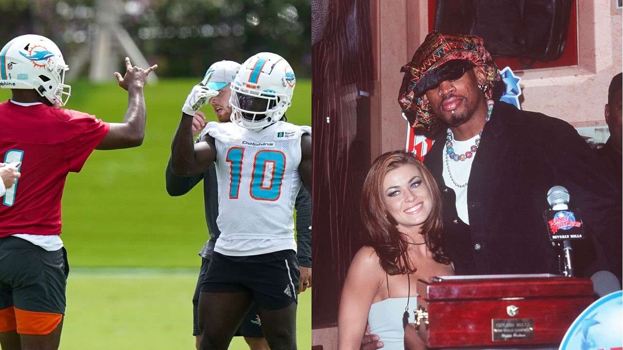 Expect a Dennis Rodman-Carmen Electra connection - Tyreek Hill bizarrely  compares partnership with Tua Tagovailoa to NBA legend's six-day marriage