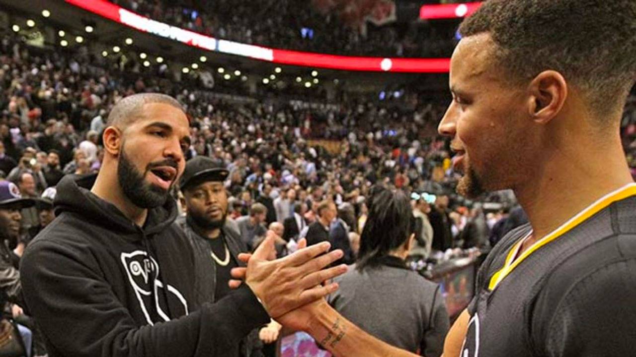 Cover Image for $260 million rapper Drake gifted Stephen Curry his iconic Jeff Hamilton jacket paying homage to Kobe Bryant