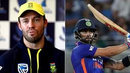 "Well done on 100th Virat": AB de Villiers congratulates Virat Kohli and team India as they defeat Pakistan in their first Asia Cup 2022 match