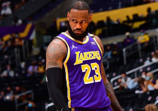 Billionaire LeBron James casually drilled a half court shot in the middle of a 60-minute interview