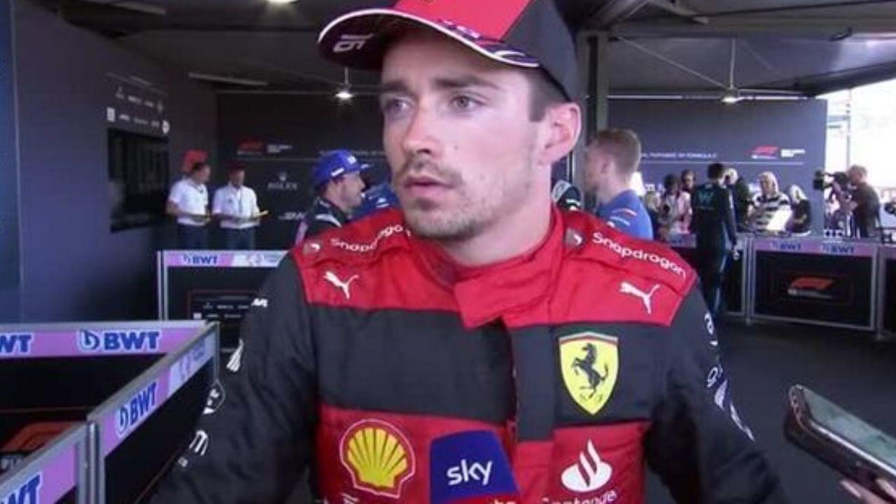 "I was not even told": Charles Leclerc gets to know about 5-second time penalty during interview post-race