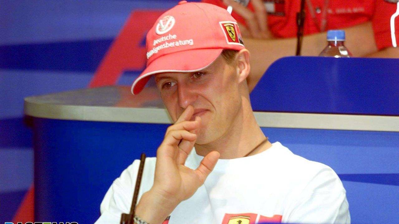 Michael Schumacher drove 19 qualifying laps to win 9 seconds ahead of David Coulthard