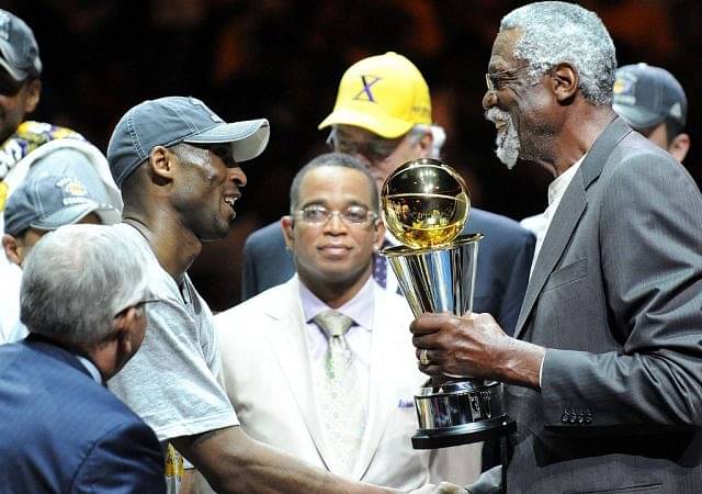 74-year-old Bill Russell told a young 30-year-old Kobe Bryant he thought of him as his own son during the 2008 All-star game