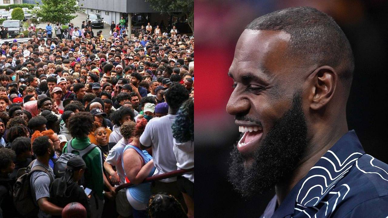 Billionaire LeBron James' much-hyped CrawsOver Pro-Am appearance turns into short-lived affair