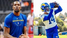 Kevin Durant's 'NFL version' of $54.3 million Warriors contract comes to light after his 'cousin' makes preseason appearance