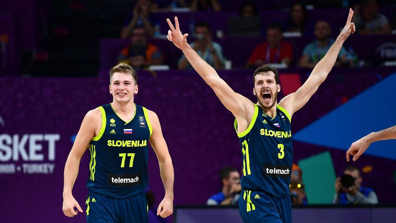 Luka Doncic is so competitive he wouldn't let $90 million Slovenian teammate win in 'Flip the Bottle'
